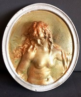 Negotiable art nouveau made after a bronze relief by Claude Michel