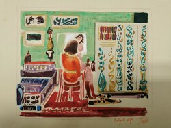 Modern painting 1. From 1969, watercolor 13 cm x 16.5 cm
