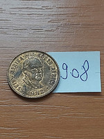 South Africa 1 cent 1982 balthazar johannes vorster bronze, #908