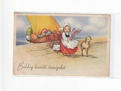 H:156 Húsvéti antik Üdvözlő képeslap