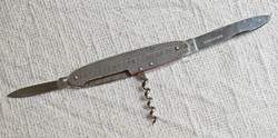 Knife, pocket knife, corkscrew metal 8.3 cm