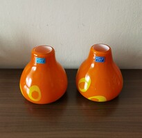 Flirt handmade glass vase, 2 pieces 16 cm