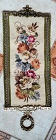 Antique tapestry inlay servant call stem