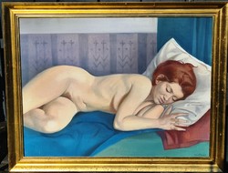István Mácsai -resting nude model-