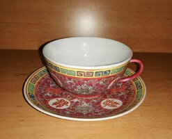 Nagyon szép kínai porcelán teás csésze aljjal (18/K)