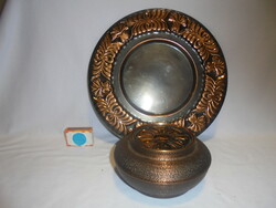 Wall plate and jewelry box - together - copper? Other metal...
