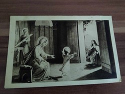Régi vallásos francia képeslap, 1930-as évek körüli