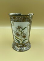 Herend antique fischer vilmos klozsvár cubash pattern vase, damaged