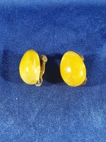 Russian gilded amber clip