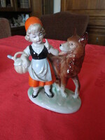 Little Red Riding Hood and the Wolf porcelain