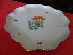 Herend bowl with gilded edges, with old logo