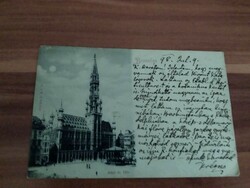Antik képeslap, Brüsszel, 1898