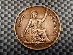 Egyesült Királyság 1 penny, 1945