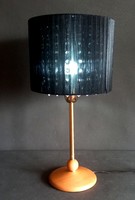 Wood-copper-crystal table lamp, negotiable design