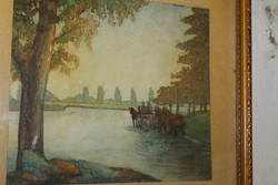 Antique signed painting 238