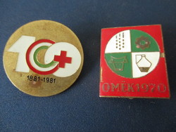 Vöröskereszt 100, OMÉK 1970 kitűző