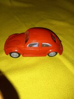 Retro LEMEZÁRÚGYÁR Piros Volkswagen Bogár Lendkerekes Játék  Autó