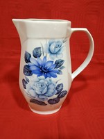 Kék rózsás extrém ritka alföldi porcelán kancsó