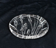 UTOLSÓ LEHETŐSÉG - Kristály üveg poháralátét - növényi termés mintával - mid-century modern design