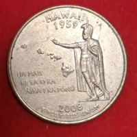 2008.  USA emlék negyed dollár (Hawaii) (928)