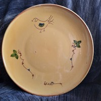 Painted-glazed ceramic bowl