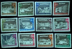 Bb218-29 / Germany - berlin 1962 old berlin stamp set postal clerk