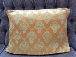 Silk brocade decorative pillow. 58X36 cm