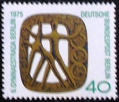 Bb493 / Germany - berlin 1975 gymnaestrada berlin stamp postal clerk