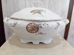 Antique pfeiffer und löwenstein pls puls schlackenwerth Czech porcelain soup bowl