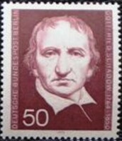 Bb482 / Germany - Berlin 1975 gottfried schadow stamp postal clerk