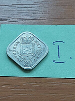 Netherlands Antilles 5 cents 1979 copper-nickel, square, #i