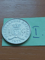 Netherlands Antilles 1 gulden 1971 nickel, Queen Julianna #i