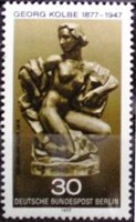 Bb543 / Germany - Berlin 1977 Georg Kolbe stamp postal clerk