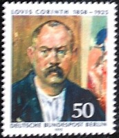 Bb509 / Germany - Berlin 1975 Lovis Corinth stamp postal clerk