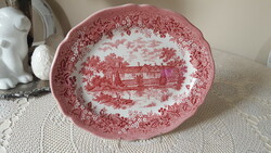 Beautiful, Merrie England English earthenware oval offering, serving bowl