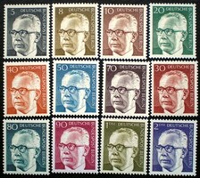 Bb359-70 / Germany - Berlin 1970 dr. Gustav Heinemann i. Postage stamp