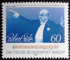 Bb627 / Germany - Berlin 1980 Robert Stolz stamp postal clerk