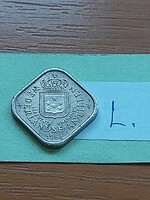 Netherlands Antilles 5 cents 1984 copper-nickel, square, #l
