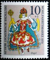 Bb378 / Germany - Berlin 1970 Christmas postage stamp