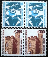 BB798-9c2 / Németország - Berlin 1988 Látványosságok II. bélyegsor postatiszta vízszintes párokban