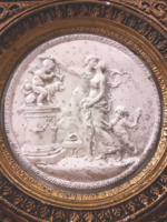 Antique putto relief picture cm x cm