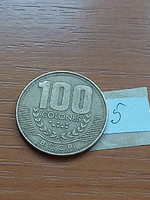 COSTA RICA 100 COLONES 1999 sárgaréz  5.