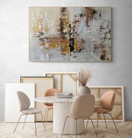Andrea elek - copper-gold - abstract painting - 100x150 cm