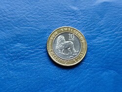 Kenya 10 shillings / ten shillings / shilingi kumi 2018 lion! Ouch! Rare! Bimetal!