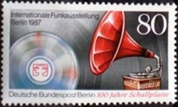 Bb787 / Germany - Berlin 1987 radio exhibition stamp postal clerk