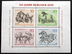 Bbb2 / Germany - berlin 1969 125 years old postman of the Berlin zoo block
