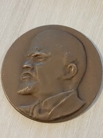 Lenin bronze plaque from the 1970s - 80s, 6.8 cm