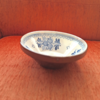 Városlőd majolica plate, folk ceramic bowl