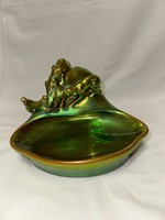 Zsolnay eozin figural bowl
