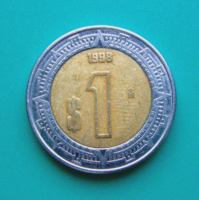 Mexico - 1 peso - 1998